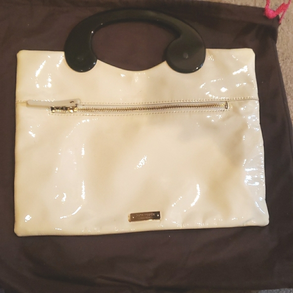 Kate Spade Pardon My French Jocelyn Clutch Leather Question Mark Bag - Picture 5 of 9